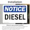 Signmission Diesel OSHA Notice Sign, Vinyl Decal, 7in W x 5in L, 2PK OS-2PACK-NS-D-57-L-11015 - alternate 3